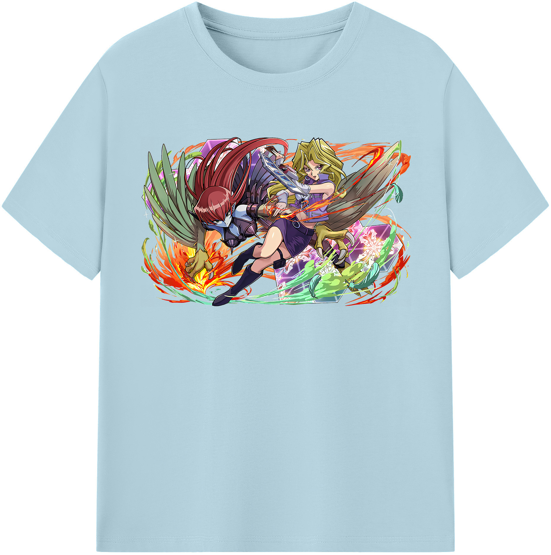 （画像用） 遊☆戯☆王 Yu-Gi-Oh! 綿100％半袖Tシャツ（フロントプリント）